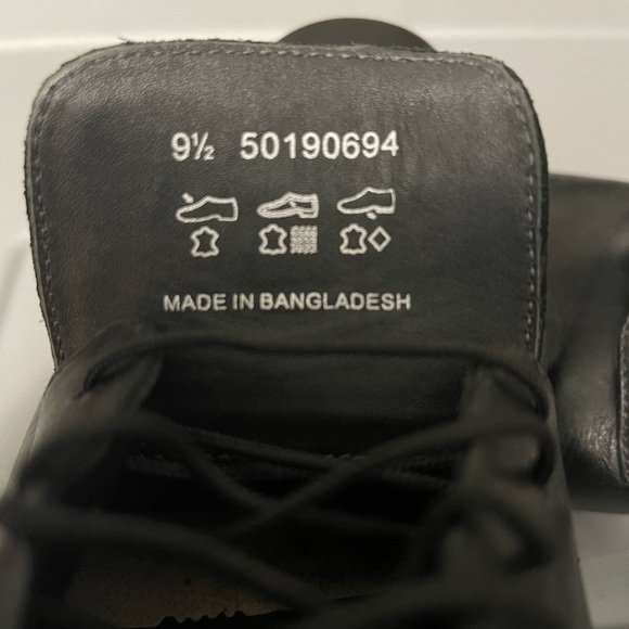 Hugo Boss, Mitano Oxford Black, Leather Upper and Lower Shoes. 9.5. - Picture 4 of 6